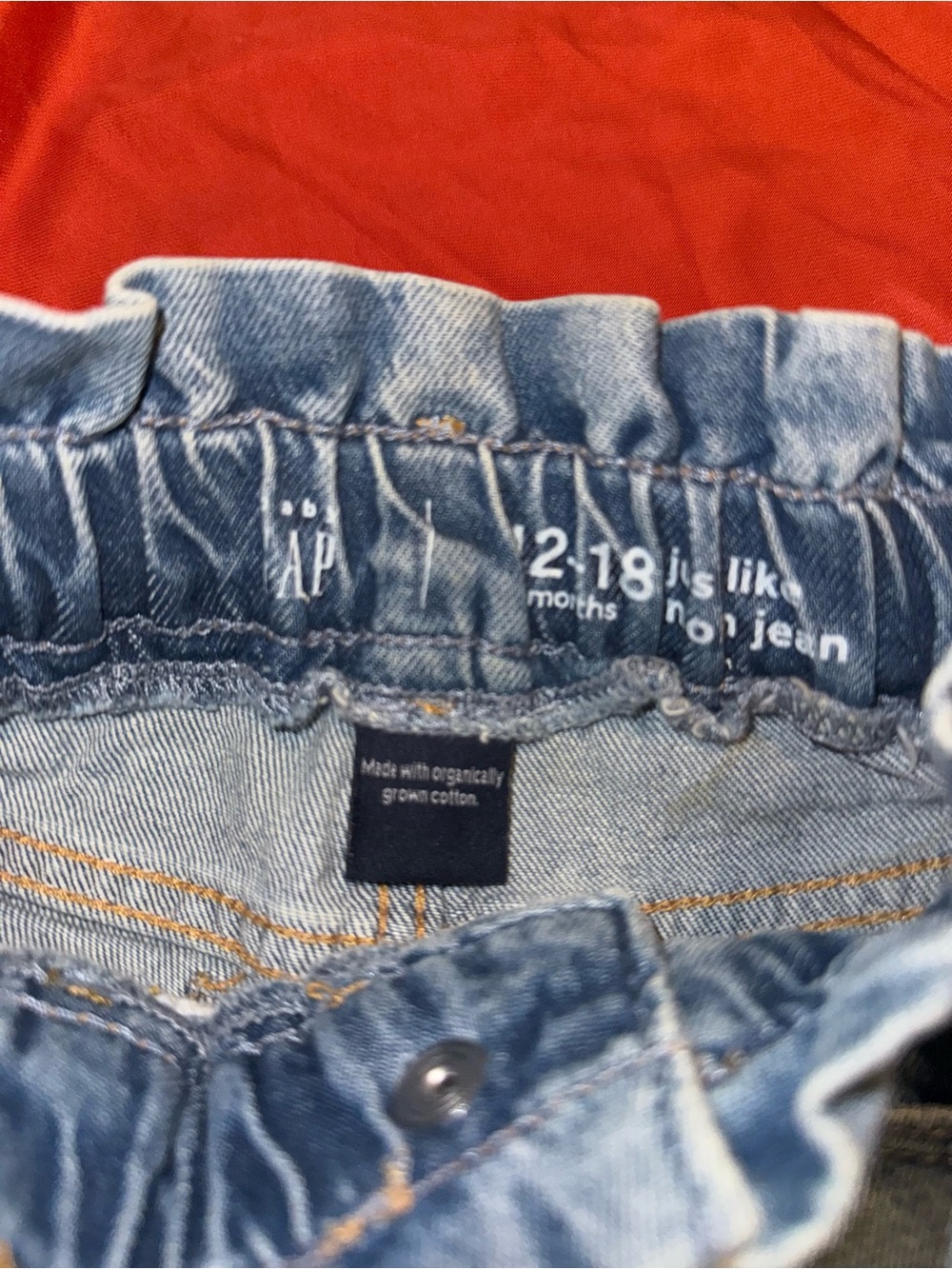 GAP Light Blue Elastic Waist Baby Jeans